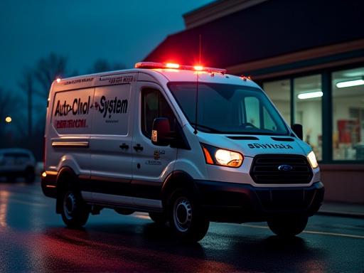 Auto-Chlor service van responding to an emergency